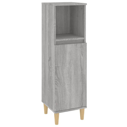 vidaXL Ensemble de meubles de salle de bain 3 pcs Gris Aggloméré Sonoma