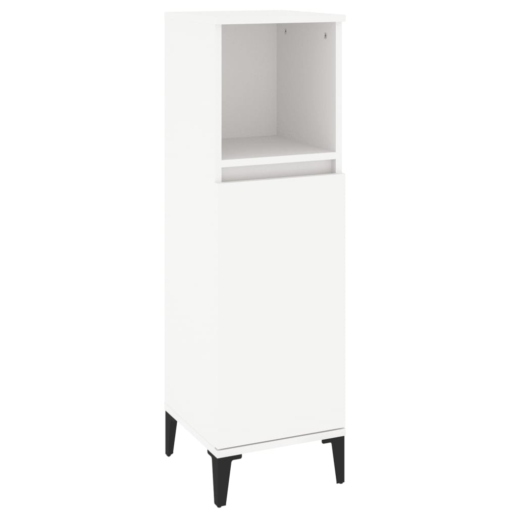 vidaXL Ensemble de meubles de salle de bain 3 pcs Blanc Matériau à base de bois