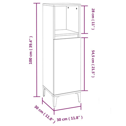vidaXL Ensemble de meubles de salle de bain 3 pcs Gris Aggloméré Sonoma