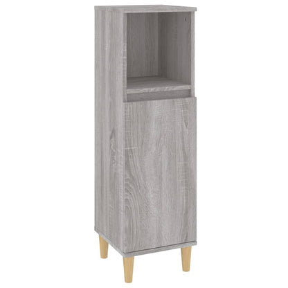 vidaXL Ensemble de meubles de salle de bain 3 pcs Gris Aggloméré Sonoma
