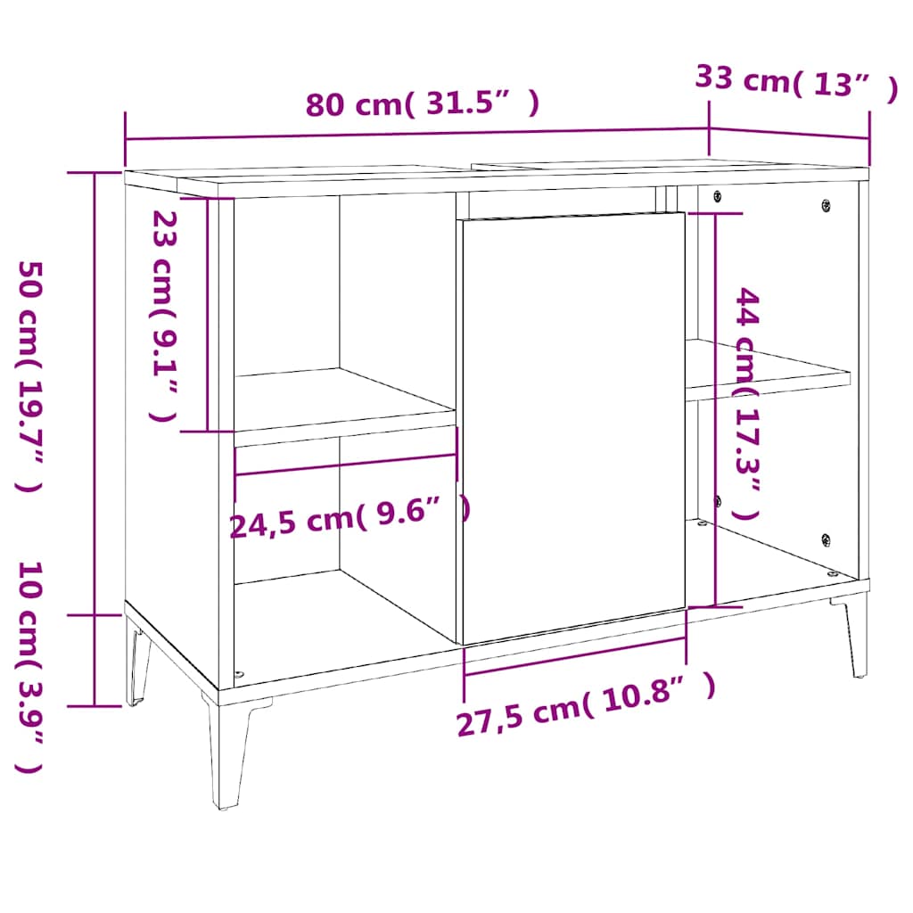 vidaXL Ensemble de meubles de salle de bain 3 pcs Blanc Matériau à base de bois