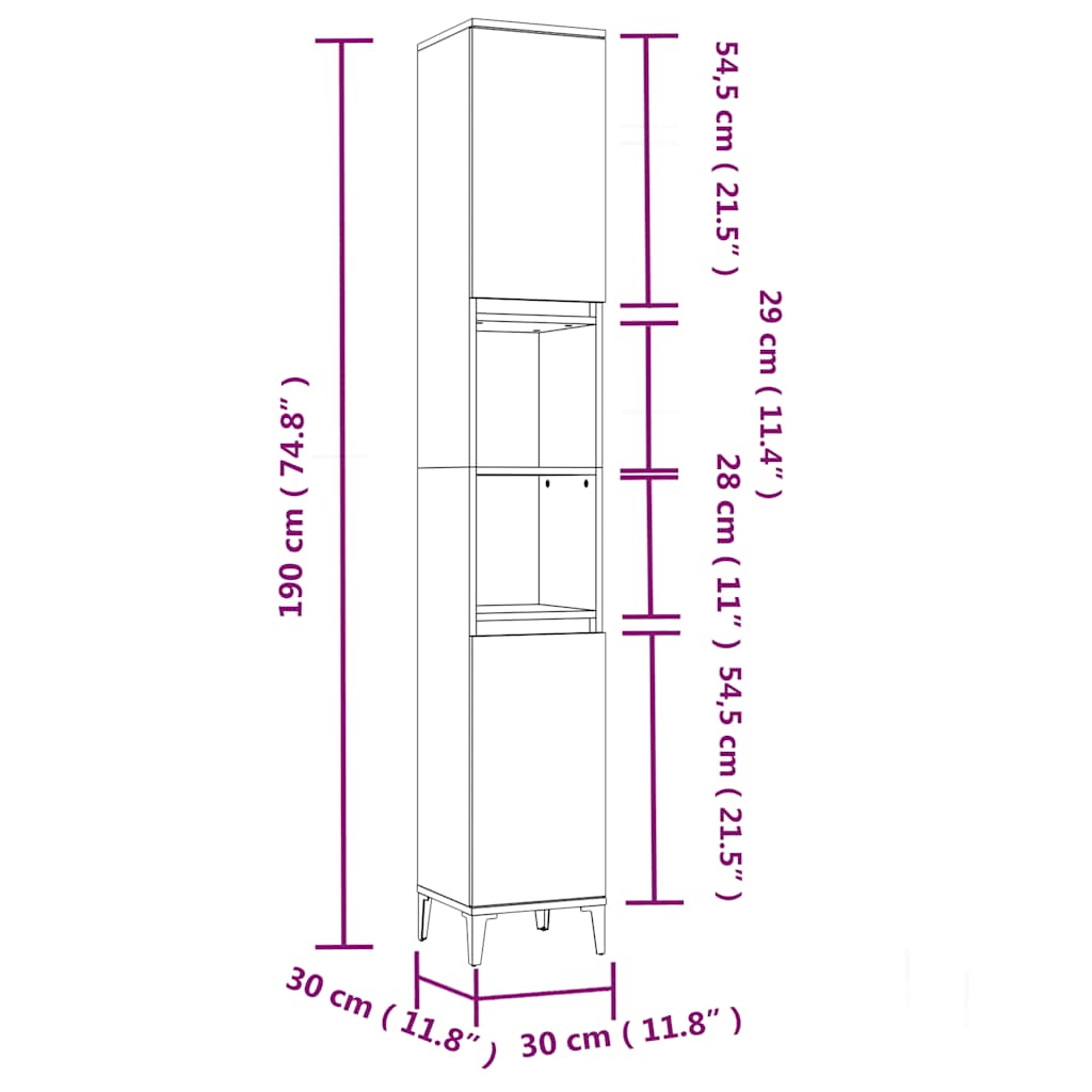 vidaXL Ensemble de meubles de salle de bain 3 pcs Blanc Matériau à base de bois