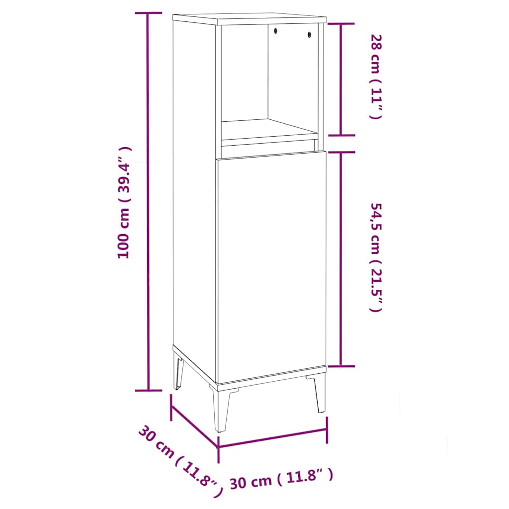 vidaXL Ensemble de meubles de salle de bain 3 pcs Blanc Matériau à base de bois