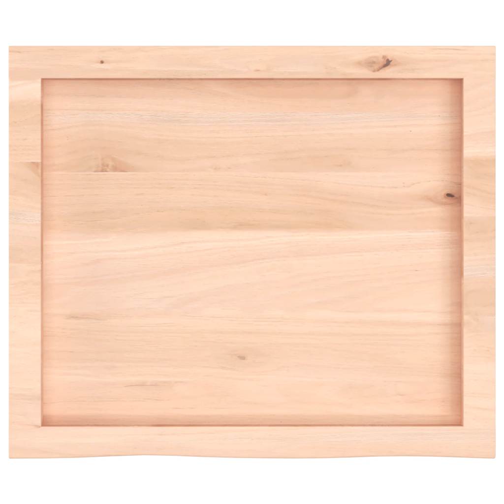 vidaXL Tischplatte 60x50x(2-4) cm Massivholz Eiche Unbehandelt