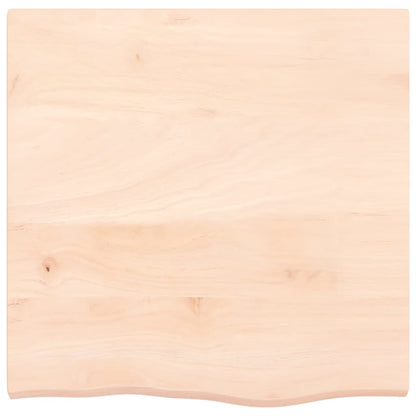 vidaXL Tischplatte 60x60x(2-4) cm Massivholz Eiche Unbehandelt