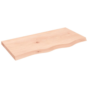 vidaXL Tischplatte 80x40x(2-4) cm Massivholz Eiche Unbehandelt