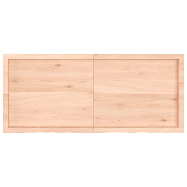 vidaXL Plateau de table 140x60x(2-6) cm en chêne massif non traité