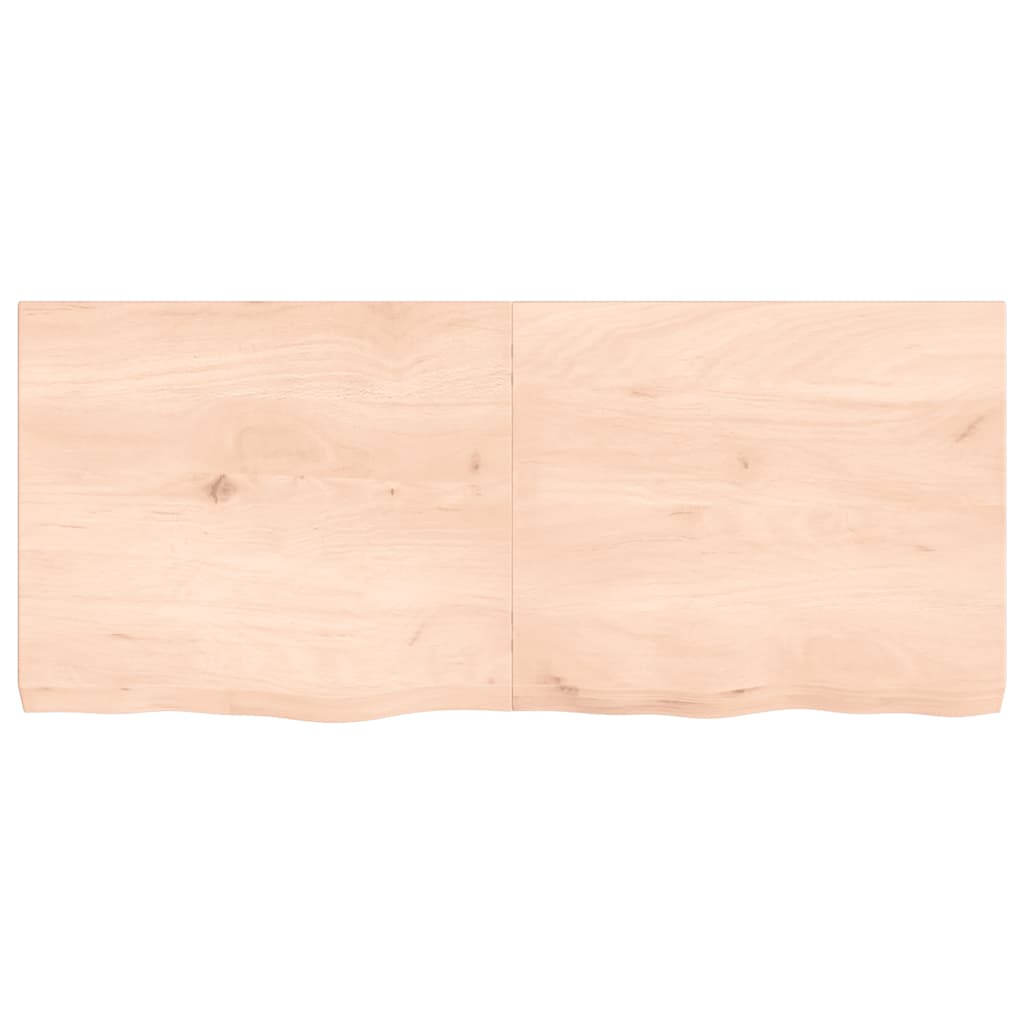 vidaXL Plateau de table 140x60x(2-6) cm en chêne massif non traité