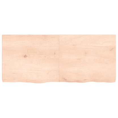 vidaXL Plateau de table 140x60x(2-6) cm en chêne massif non traité