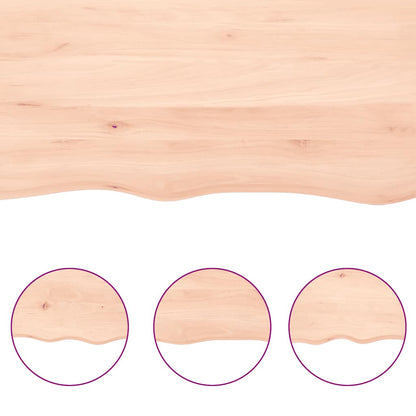 vidaXL Plateau de table 140x60x(2-6) cm en chêne massif non traité