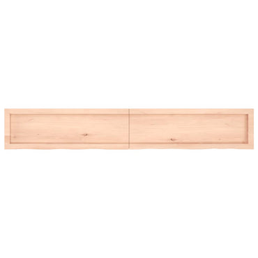 vidaXL Tischplatte 180x40x(2-6) cm Massivholz Eiche Unbehandelt