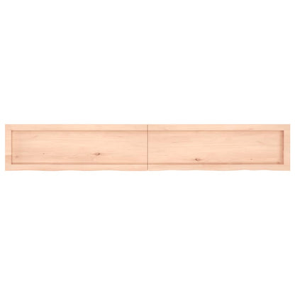 vidaXL Tischplatte 180x40x(2-6) cm Massivholz Eiche Unbehandelt