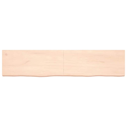 vidaXL Tischplatte 180x40x(2-6) cm Massivholz Eiche Unbehandelt