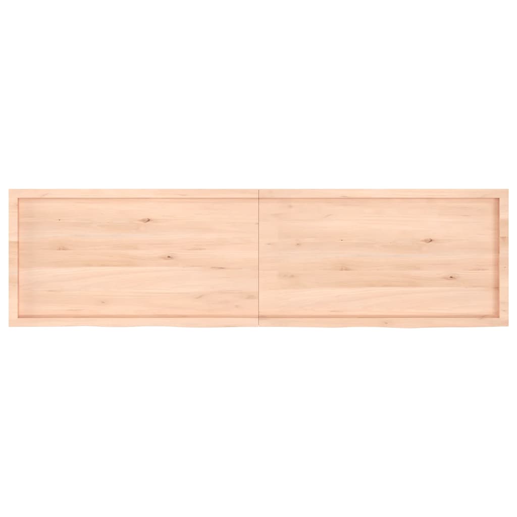 vidaXL Plateau de table 220x60x(2-6) cm en chêne massif brut