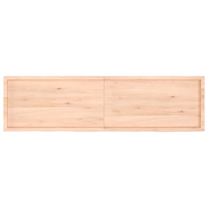 vidaXL Plateau de table 220x60x(2-6) cm en chêne massif brut
