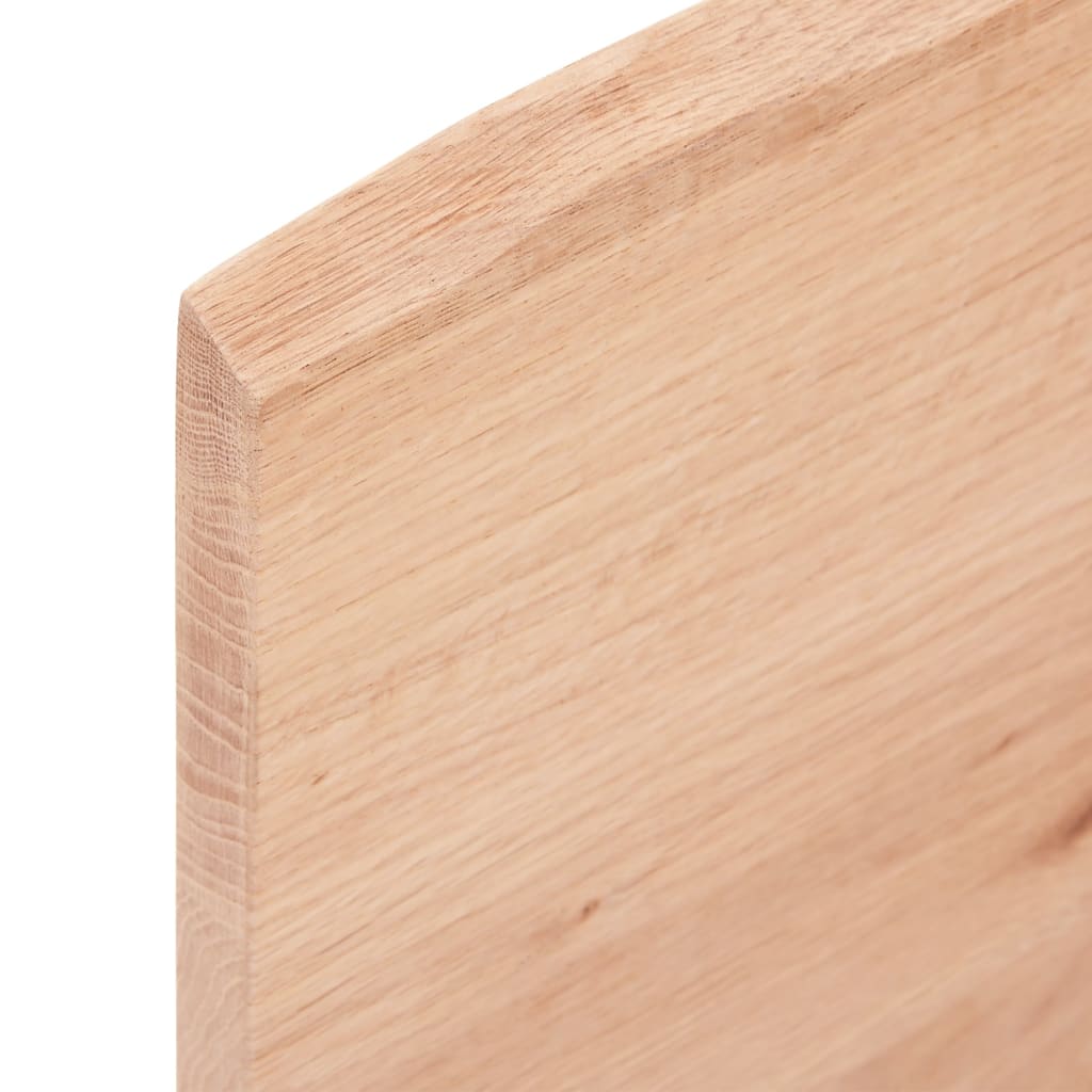 vidaXL Plateau de table marron clair 100x60x2 cm Chêne massif traité