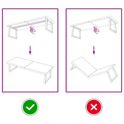 vidaXL Tischplatte Hellbraun 160x50x(2-4)cm Massivholz Eiche Behandelt