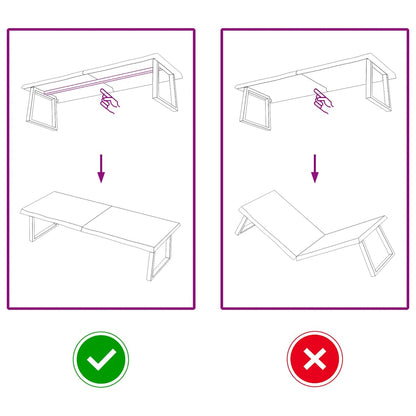vidaXL Tischplatte Hellbraun 160x50x(2-6)cm Massivholz Eiche Behandelt