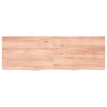 vidaXL Plateau de table marron clair 180x60x(2-6)cm Chêne massif traité