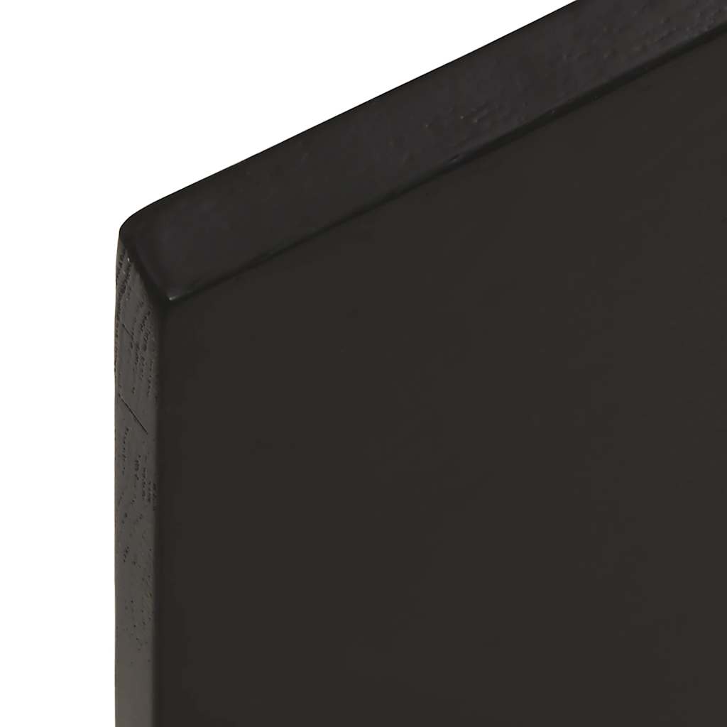 vidaXL Plateau de table marron foncé 100x60x2 cm Chêne massif traité