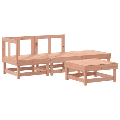 vidaXL 4-tlg. Garten-Lounge-Set mit Kissen Massivholz Douglasie