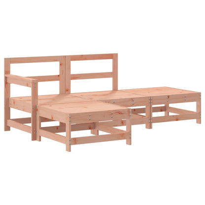 vidaXL Salon de jardin 4 pièces avec coussins, bois de Douglas massif