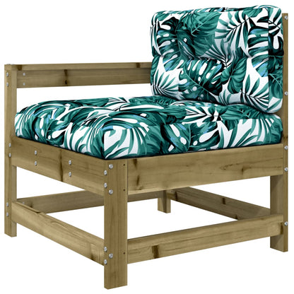 vidaXL Salon de jardin 4 pcs avec coussins, bois de pin imprégné