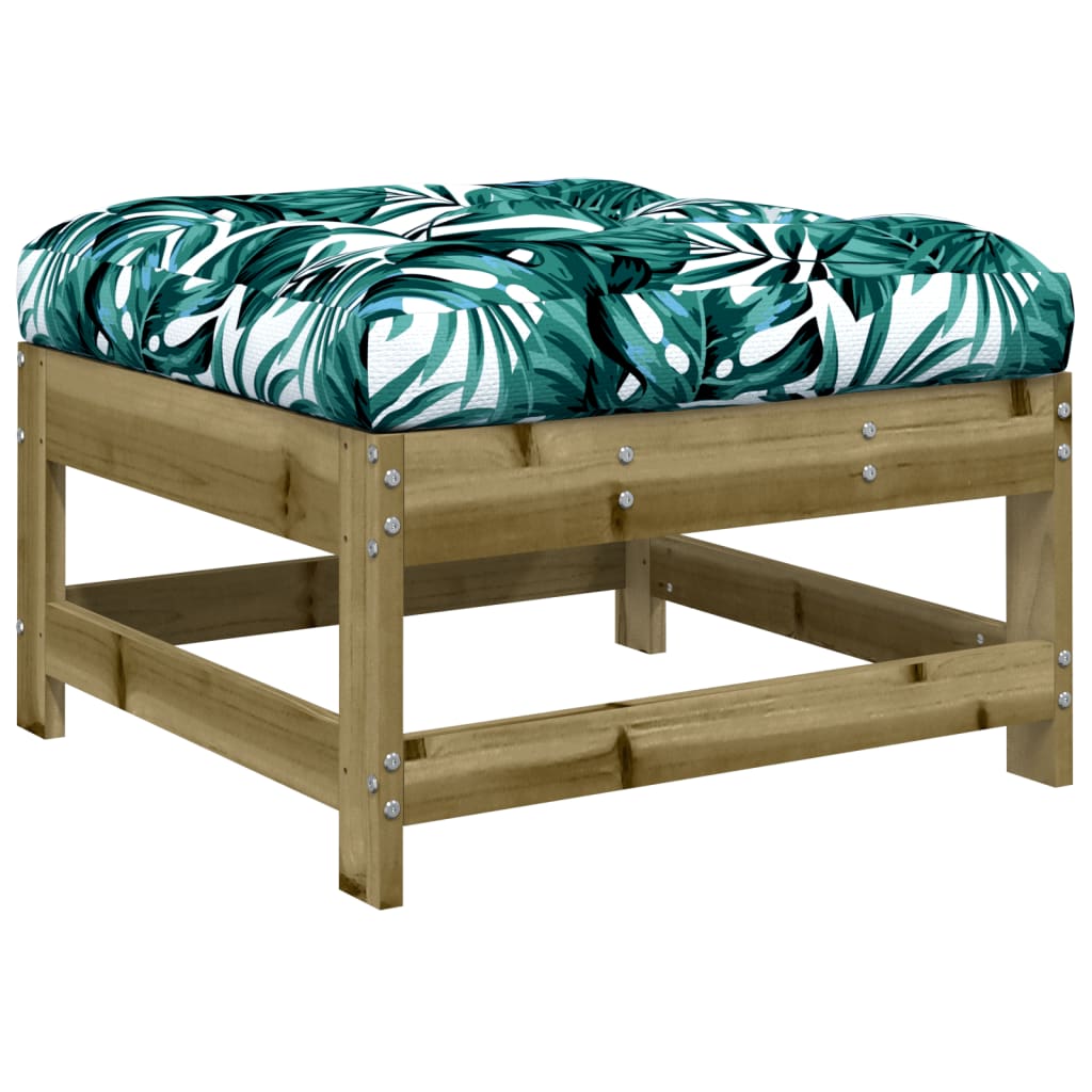 vidaXL Salon de jardin 4 pcs avec coussins, bois de pin imprégné