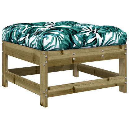 vidaXL Salon de jardin 4 pcs avec coussins, bois de pin imprégné