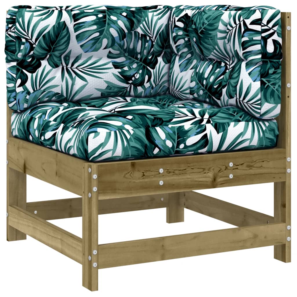 vidaXL 4-tlg. Garten-Lounge-Set mit Kissen Kiefernholz Imprägniert