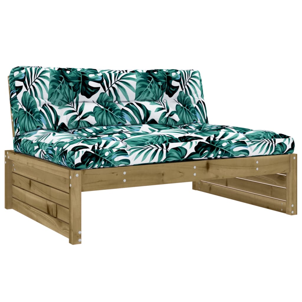 vidaXL 4-tlg. Garten-Lounge-Set mit Kissen Kiefernholz Imprägniert