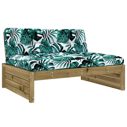 vidaXL 4-tlg. Garten-Lounge-Set mit Kissen Kiefernholz Imprägniert