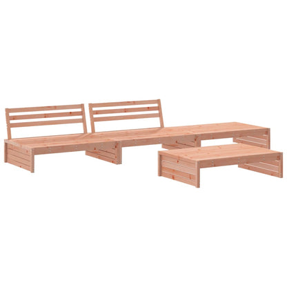 vidaXL Salon de jardin 4 pièces avec coussins, bois de Douglas massif