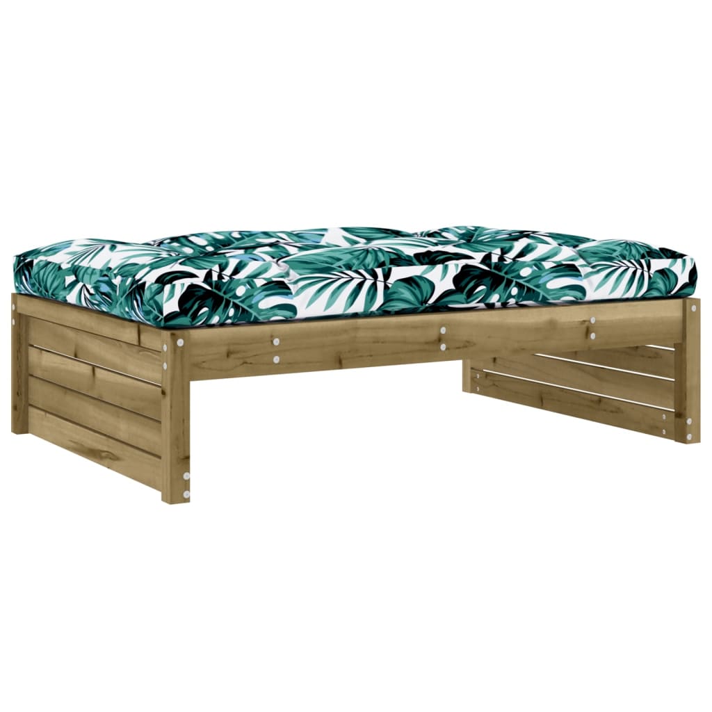 vidaXL 4-tlg. Garten-Lounge-Set mit Kissen Kiefernholz Imprägniert