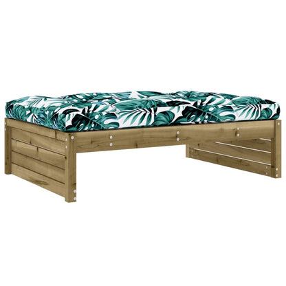 vidaXL 4-tlg. Garten-Lounge-Set mit Kissen Kiefernholz Imprägniert