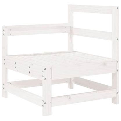 vidaXL Ensemble de mobilier de jardin 4 pcs Blanc Bois de pin massif