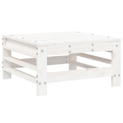 vidaXL Ensemble de mobilier de jardin 4 pcs Blanc Bois de pin massif