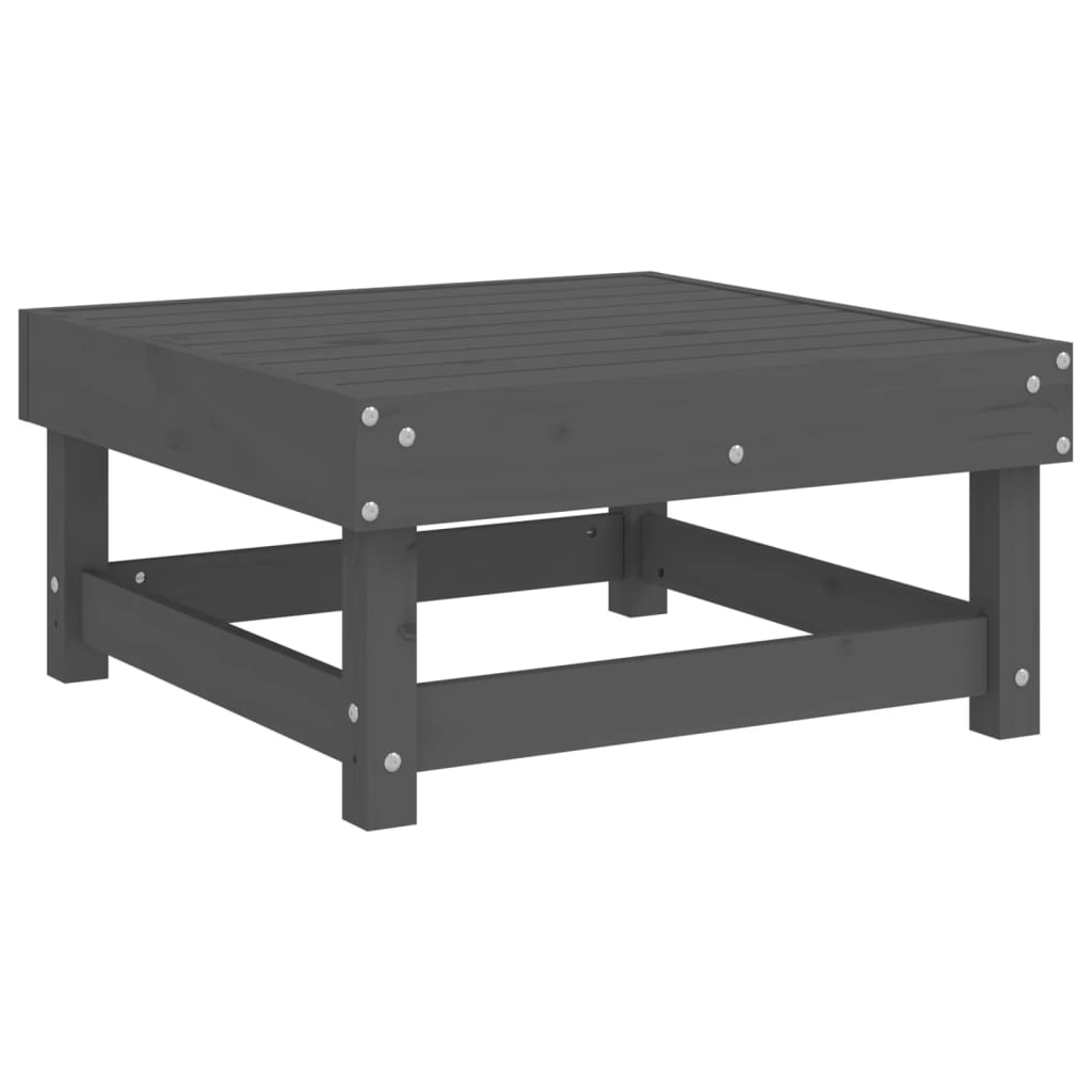vidaXL 5-tlg. Garten-Lounge-Set Grau Massivholz Kiefer