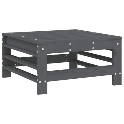 vidaXL 5-tlg. Garten-Lounge-Set Grau Massivholz Kiefer