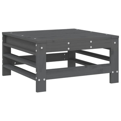 vidaXL 8-tlg. Garten-Lounge-Set Grau Massivholz Kiefer