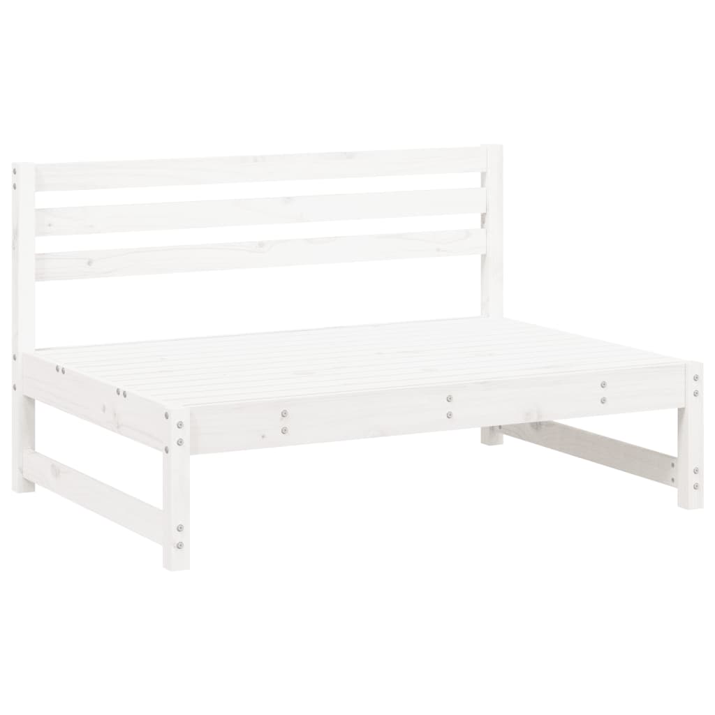 vidaXL 4-tlg. Garten-Lounge-Set Weiß Massivholz Kiefer