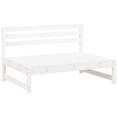 vidaXL 4-tlg. Garten-Lounge-Set Weiß Massivholz Kiefer