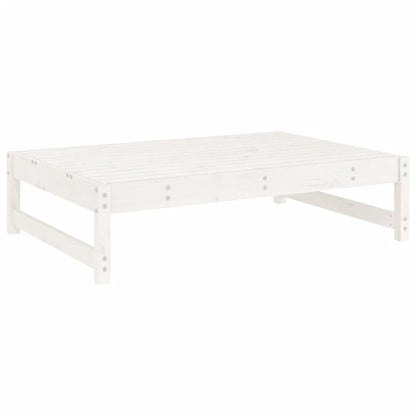 vidaXL 4-tlg. Garten-Lounge-Set Weiß Massivholz Kiefer