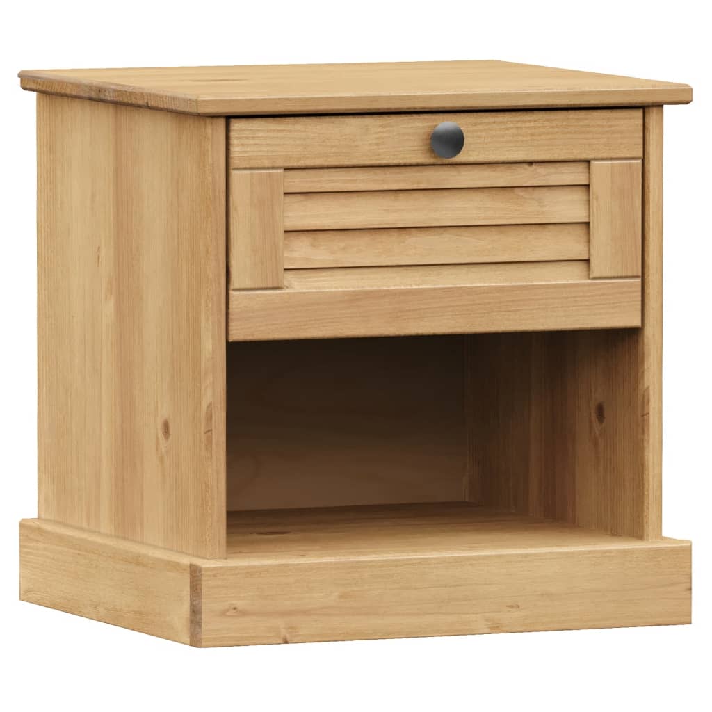 vidaXL Table de chevet VIGO 42x35x42 cm en pin massif