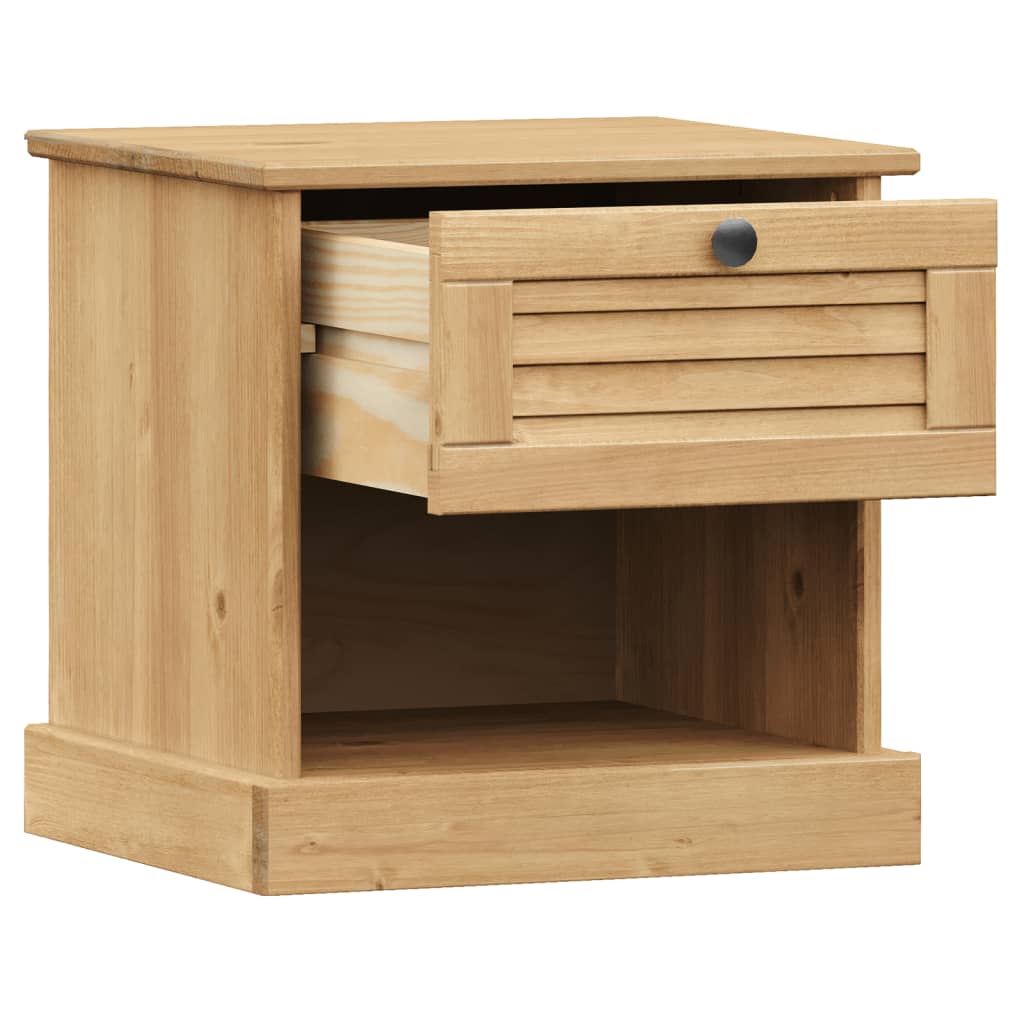 vidaXL Table de chevet VIGO 42x35x42 cm en pin massif
