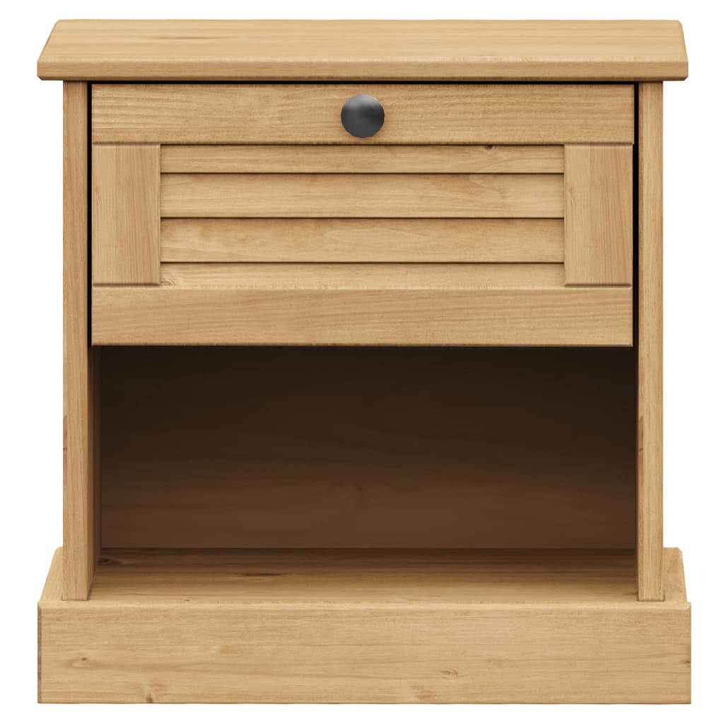 vidaXL Table de chevet VIGO 42x35x42 cm en pin massif