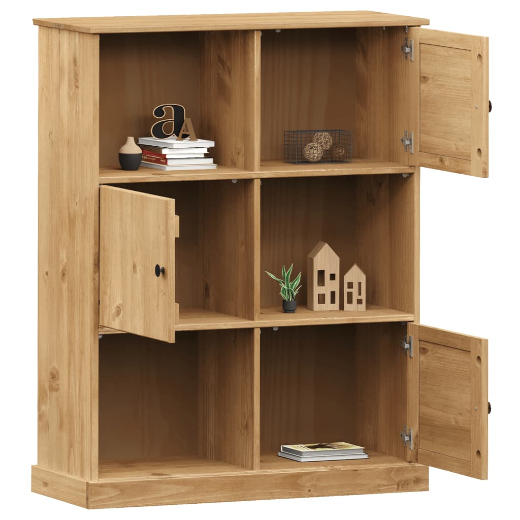 vidaXL Bücherregal VIGO 90x35x114,5 cm Massivholz Kiefer
