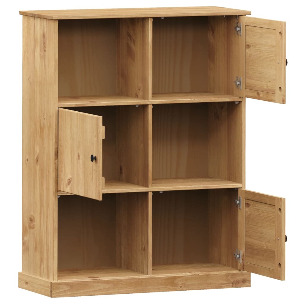 vidaXL Bücherregal VIGO 90x35x114,5 cm Massivholz Kiefer