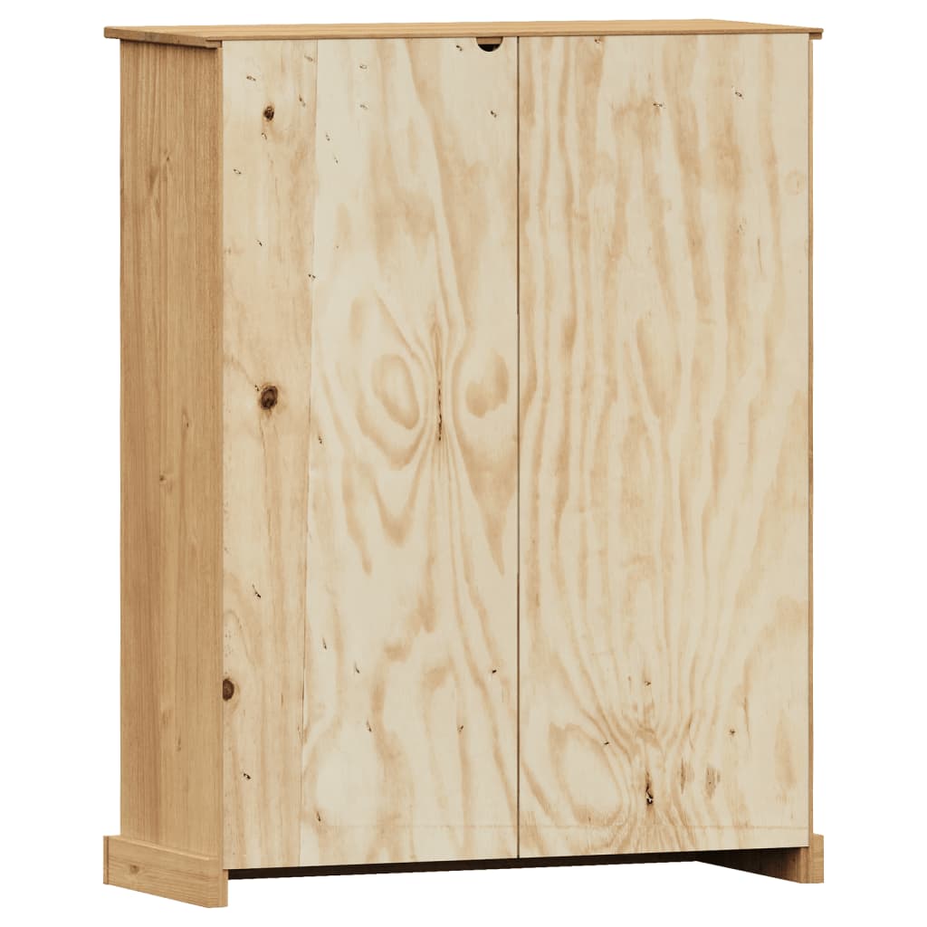 vidaXL Bücherregal VIGO 90x35x114,5 cm Massivholz Kiefer