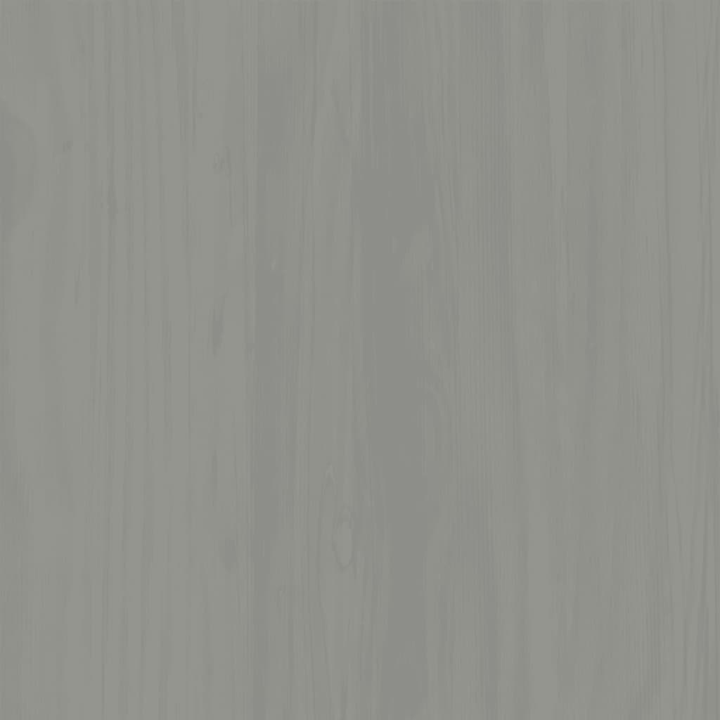 vidaXL Bücherregal VIGO Grau 60x35x114,5 cm Massivholz Kiefer